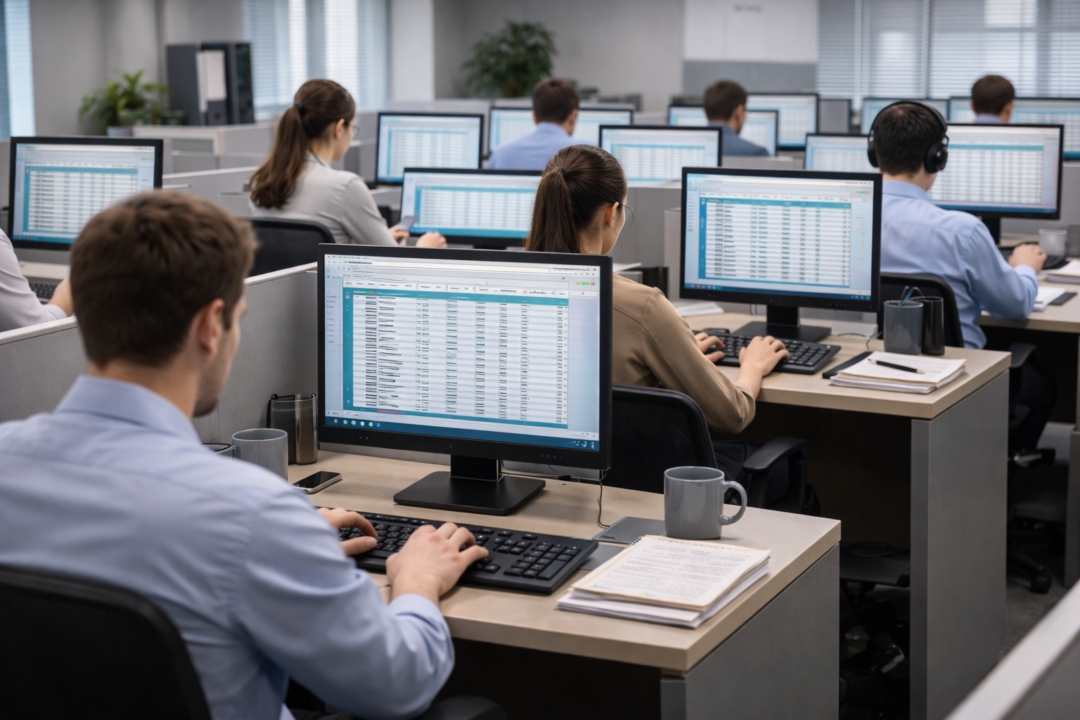 Medewerker doet repetitief handmatig werk dat geautomatiseerd kan worden